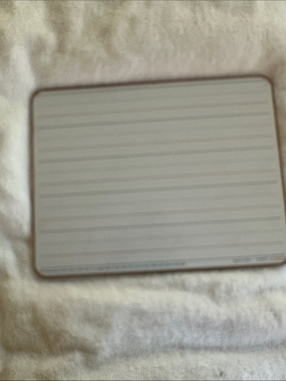 Magnetic Lined Writing Board for Kids - White with Gray Trim